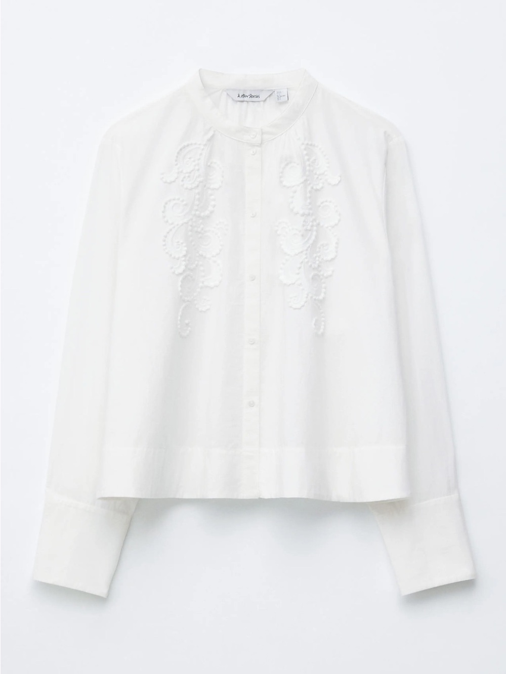 & Other Stories COTTON EMBROIDERED BLOUSE Size XS